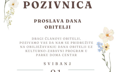 Pozivnica: Proslava Dana obitelji
